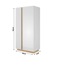 Skriňa, biela/dub grandson/biely lesk, CITY