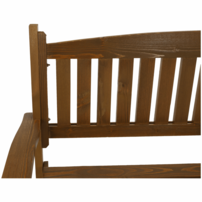 Záhradná lavička, hnedá, 150cm, AMULA