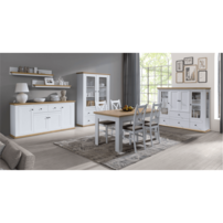 Zrkadlo MZ16, biela/dub grand, LEON