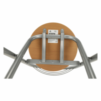 Barová stolička, buk/alumínium, BOXER