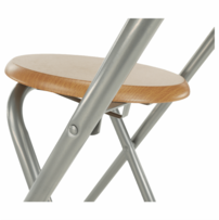 Barová stolička, buk/alumínium, BOXER