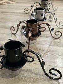 Kovový stojan na živý vianočný stromček, rôzne prevedenia