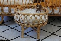 Mini ratanová/prírodná postieľka DOLLY