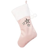 Vianočná čižma s hviezdičkami/ pink