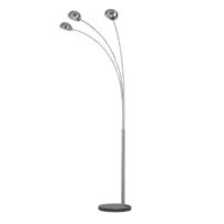 Stojacia lampa, kov/mramor, CINDA TYP 1