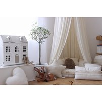 Obdĺžníkový BOHO čipkovaný vankúš vanilla
