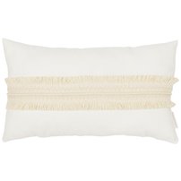 Obdĺžníkový BOHO čipkovaný vankúš vanilla
